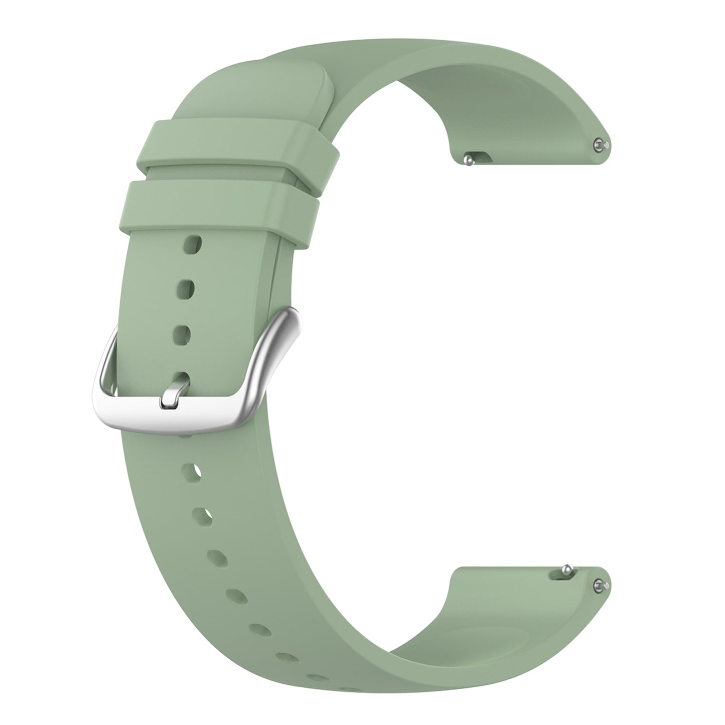22mm Silicone Watch Strap Soft Wristband with Buckle for Samsung Galaxy Watch3 45mm/Active/Huawei Watch 3