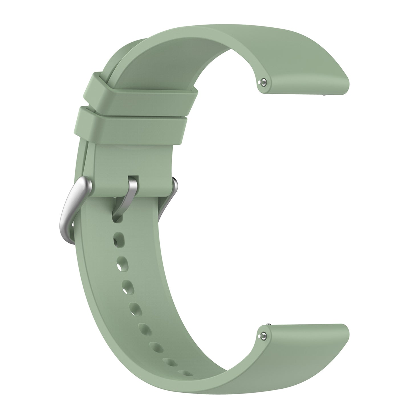 22mm Silicone Watch Strap Soft Wristband with Buckle for Samsung Galaxy Watch3 45mm/Active/Huawei Watch 3