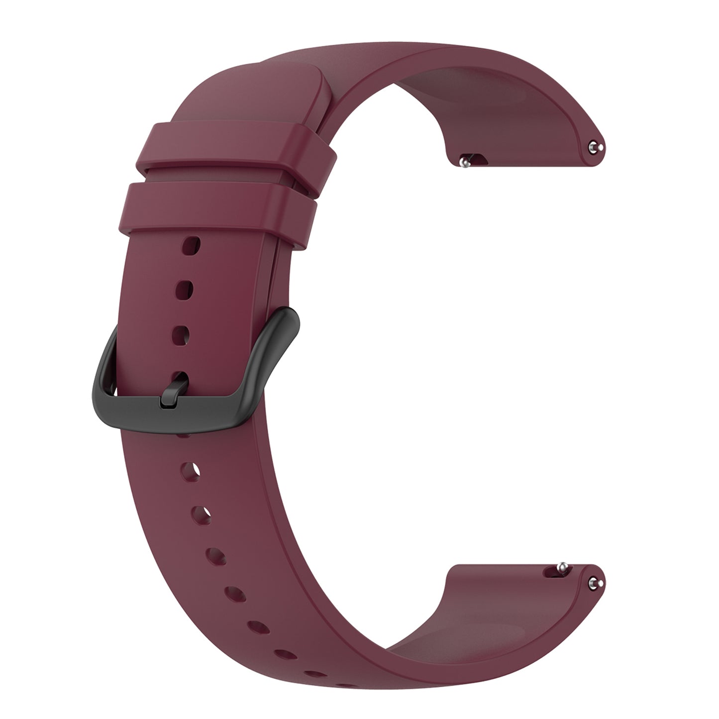 22mm Silicone Watch Strap Soft Wristband with Buckle for Samsung Galaxy Watch3 45mm/Active/Huawei Watch 3