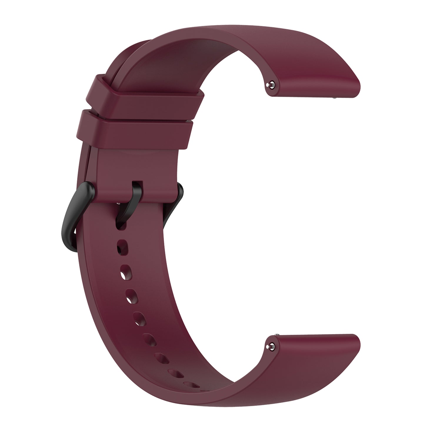 22mm Silicone Watch Strap Soft Wristband with Buckle for Samsung Galaxy Watch3 45mm/Active/Huawei Watch 3
