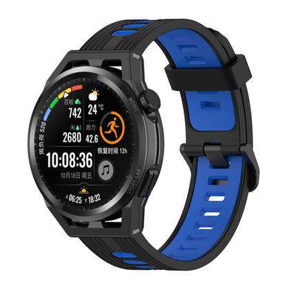 22mm Silicone Watch Strap Soft Wristband with Buckle for Samsung Galaxy Watch 3 45mm R840/Gear S3/Huawei Watch GT 2e/GT3 46mm/GT Runner