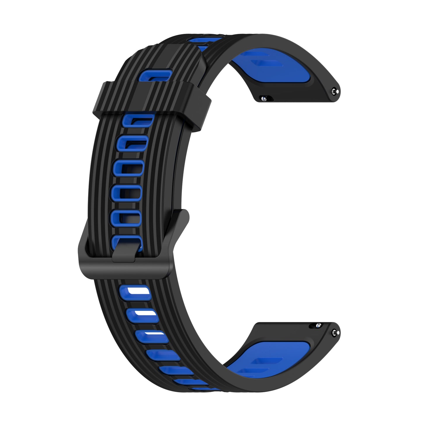 22mm Silicone Watch Strap Soft Wristband with Buckle for Samsung Galaxy Watch 3 45mm R840/Gear S3/Huawei Watch GT 2e/GT3 46mm/GT Runner