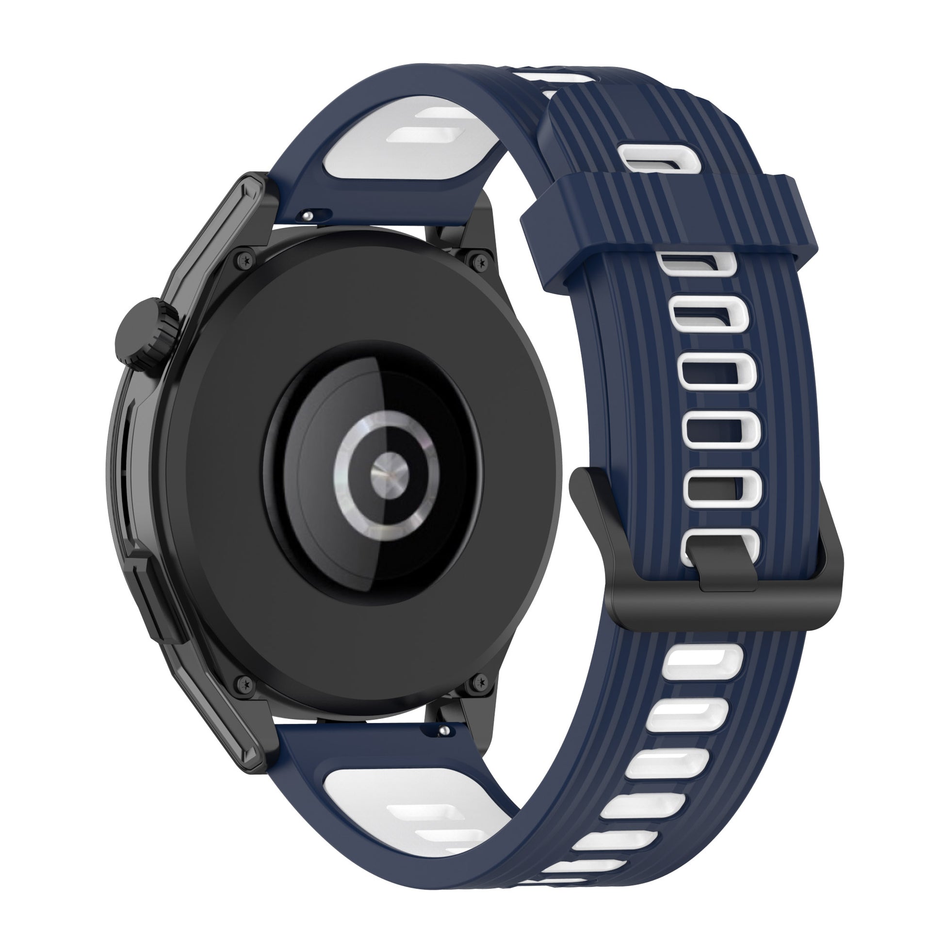 22mm Silicone Watch Strap Soft Wristband with Buckle for Samsung Galaxy Watch 3 45mm R840/Gear S3/Huawei Watch GT 2e/GT3 46mm/GT Runner