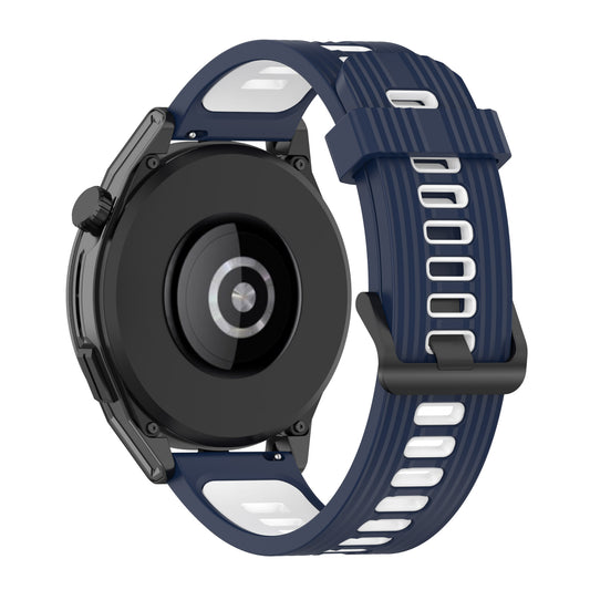 22mm Silicone Watch Strap Soft Wristband with Buckle for Samsung Galaxy Watch 3 45mm R840/Gear S3/Huawei Watch GT 2e/GT3 46mm/GT Runner