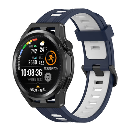 22mm Silicone Watch Strap Soft Wristband with Buckle for Samsung Galaxy Watch 3 45mm R840/Gear S3/Huawei Watch GT 2e/GT3 46mm/GT Runner