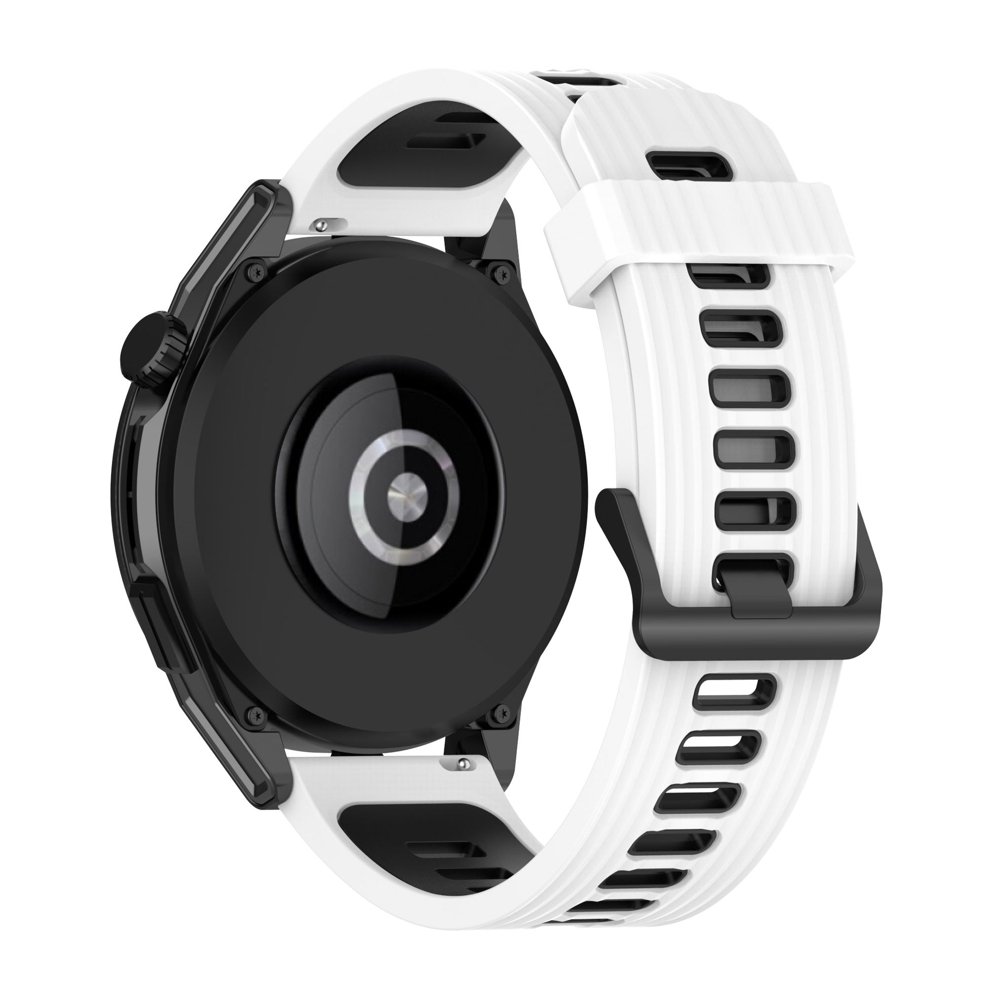 22mm Silicone Watch Strap Soft Wristband with Buckle for Samsung Galaxy Watch 3 45mm R840/Gear S3/Huawei Watch GT 2e/GT3 46mm/GT Runner