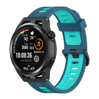 22mm Silicone Watch Strap Soft Wristband with Buckle for Samsung Galaxy Watch 3 45mm R840/Gear S3/Huawei Watch GT 2e/GT3 46mm/GT Runner