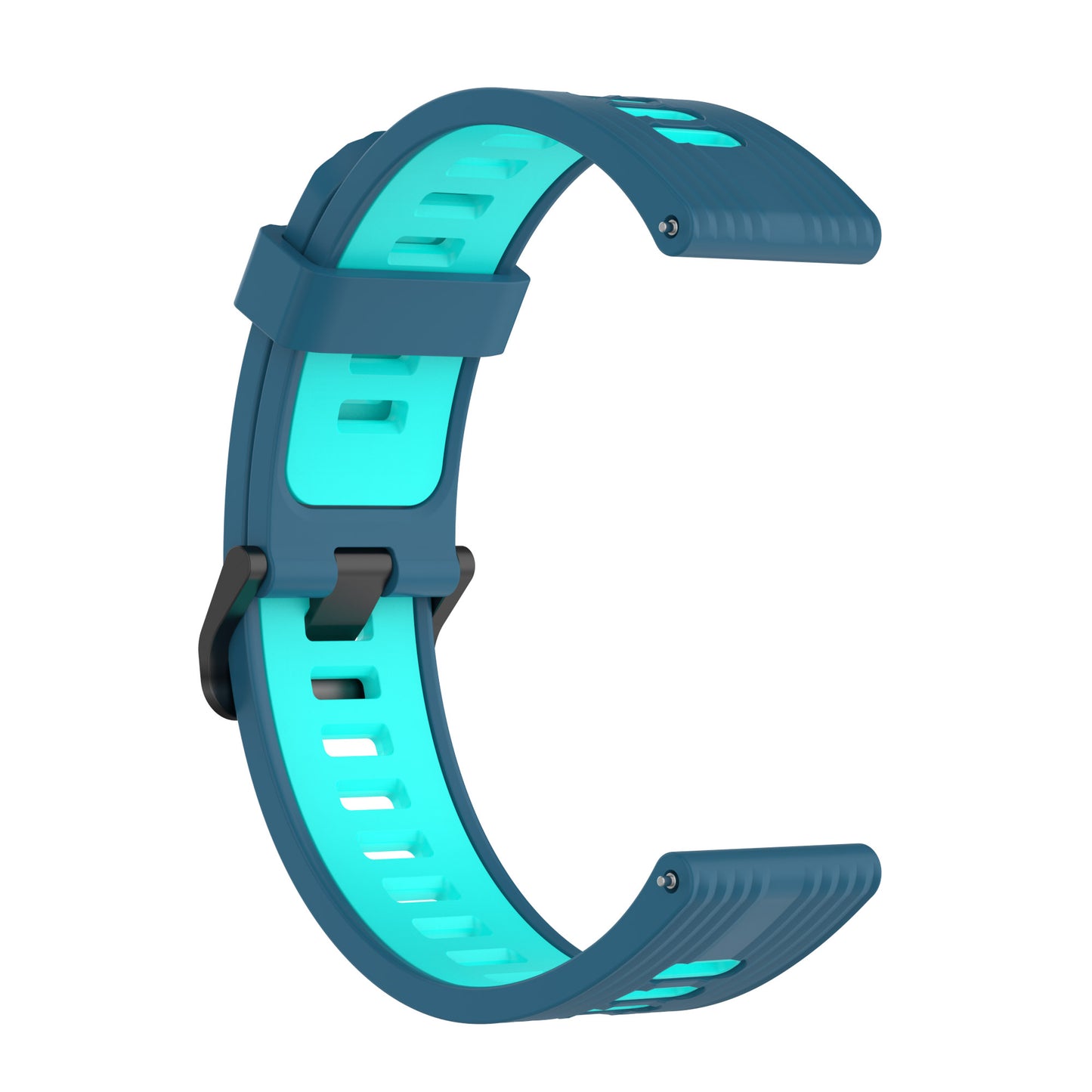 22mm Silicone Watch Strap Soft Wristband with Buckle for Samsung Galaxy Watch 3 45mm R840/Gear S3/Huawei Watch GT 2e/GT3 46mm/GT Runner