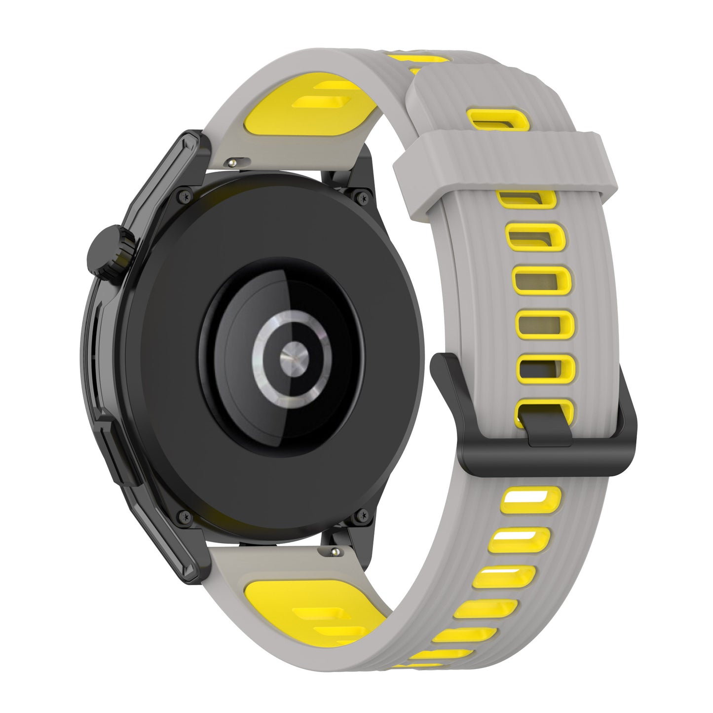 22mm Silicone Watch Strap Soft Wristband with Buckle for Samsung Galaxy Watch 3 45mm R840/Gear S3/Huawei Watch GT 2e/GT3 46mm/GT Runner