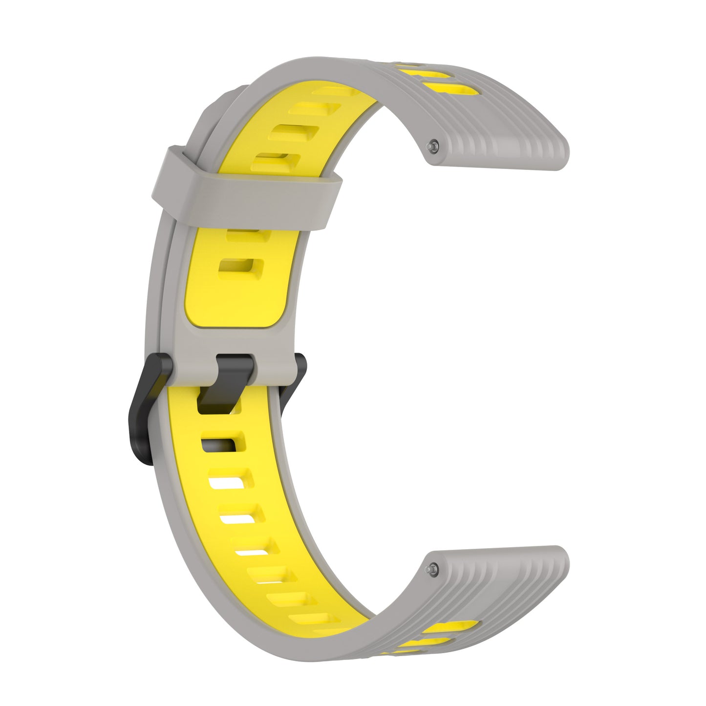22mm Silicone Watch Strap Soft Wristband with Buckle for Samsung Galaxy Watch 3 45mm R840/Gear S3/Huawei Watch GT 2e/GT3 46mm/GT Runner