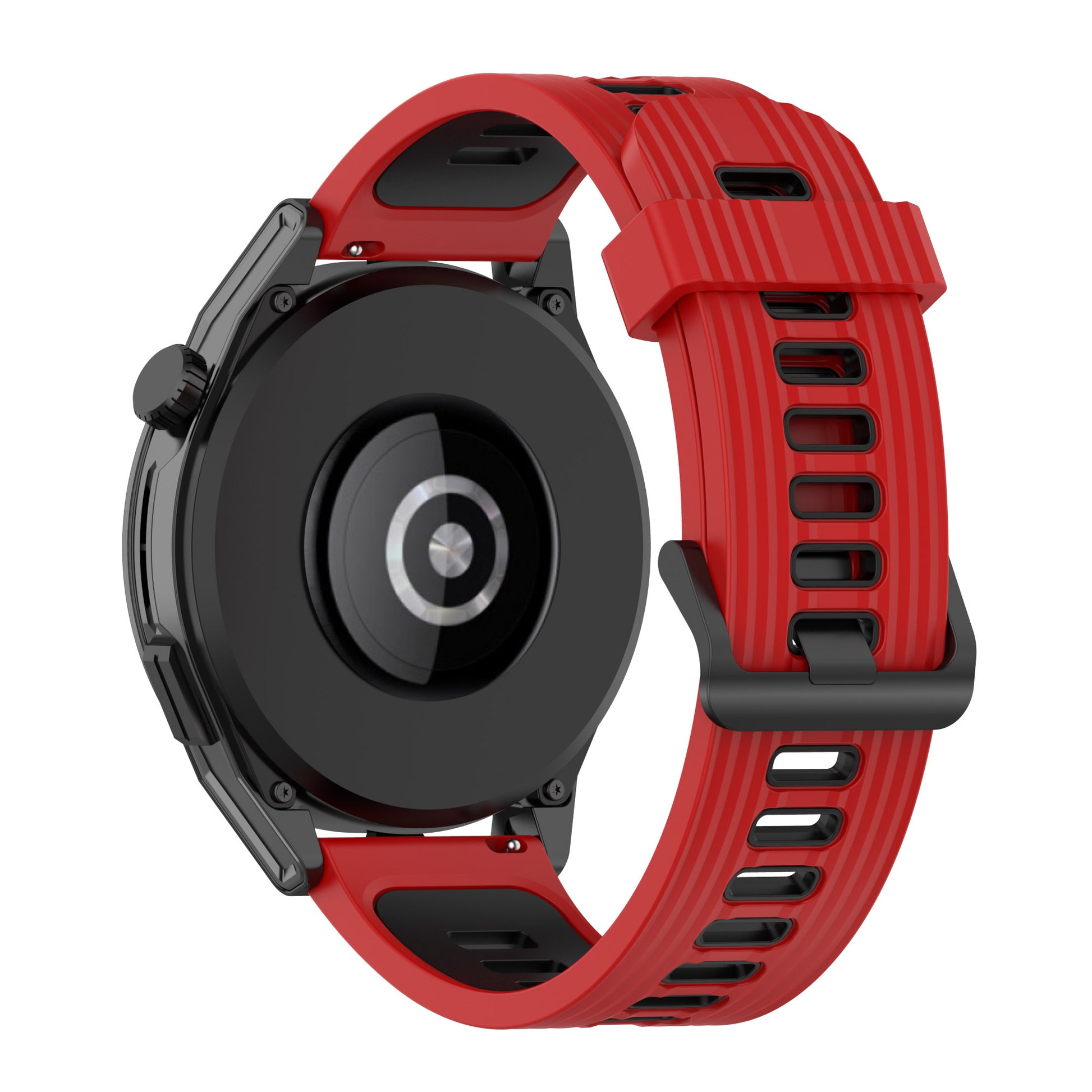 22mm Silicone Watch Strap Soft Wristband with Buckle for Samsung Galaxy Watch 3 45mm R840/Gear S3/Huawei Watch GT 2e/GT3 46mm/GT Runner