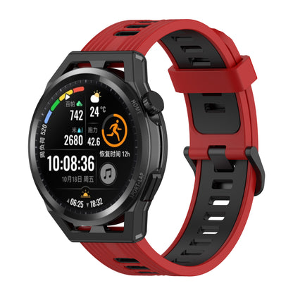 22mm Silicone Watch Strap Soft Wristband with Buckle for Samsung Galaxy Watch 3 45mm R840/Gear S3/Huawei Watch GT 2e/GT3 46mm/GT Runner