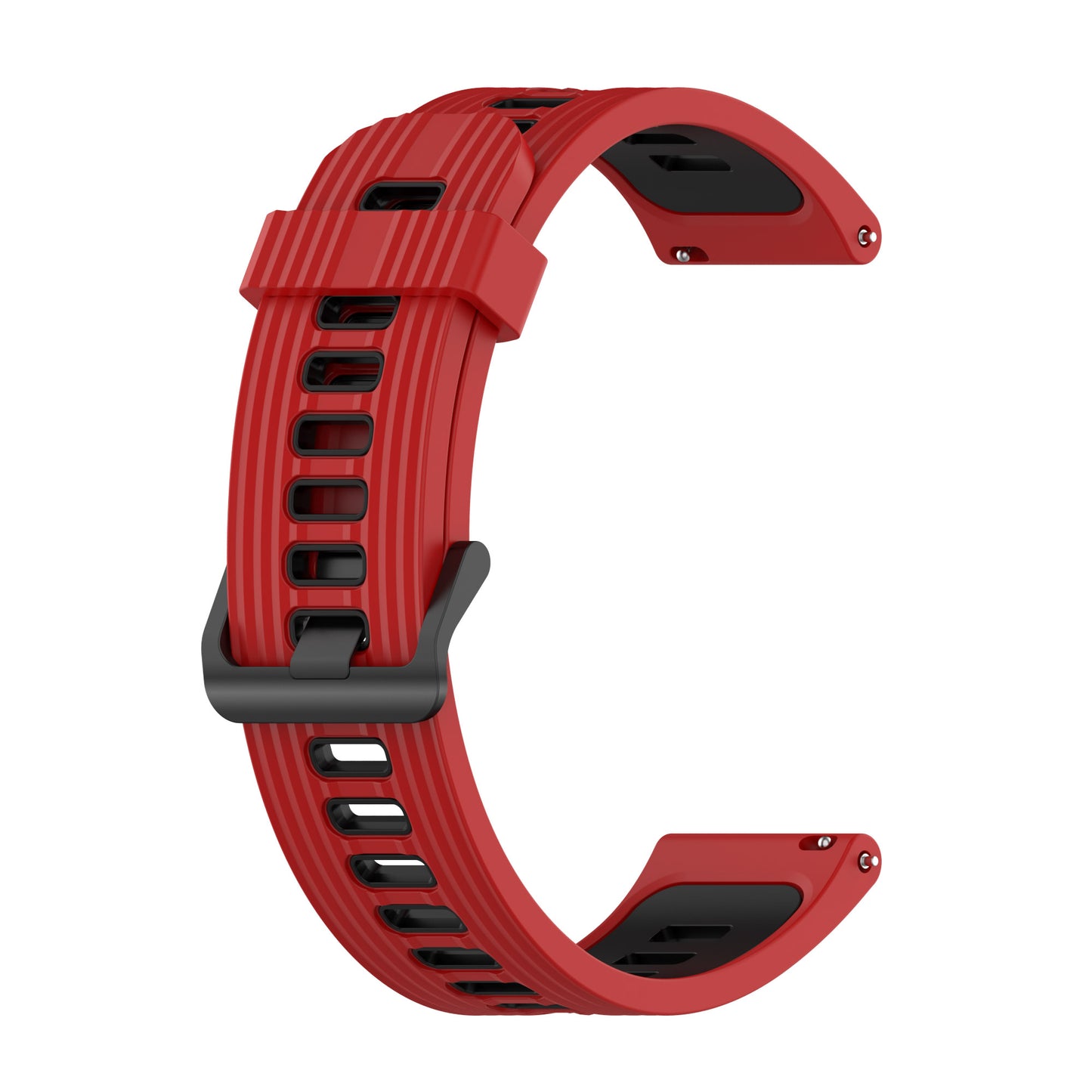 22mm Silicone Watch Strap Soft Wristband with Buckle for Samsung Galaxy Watch 3 45mm R840/Gear S3/Huawei Watch GT 2e/GT3 46mm/GT Runner