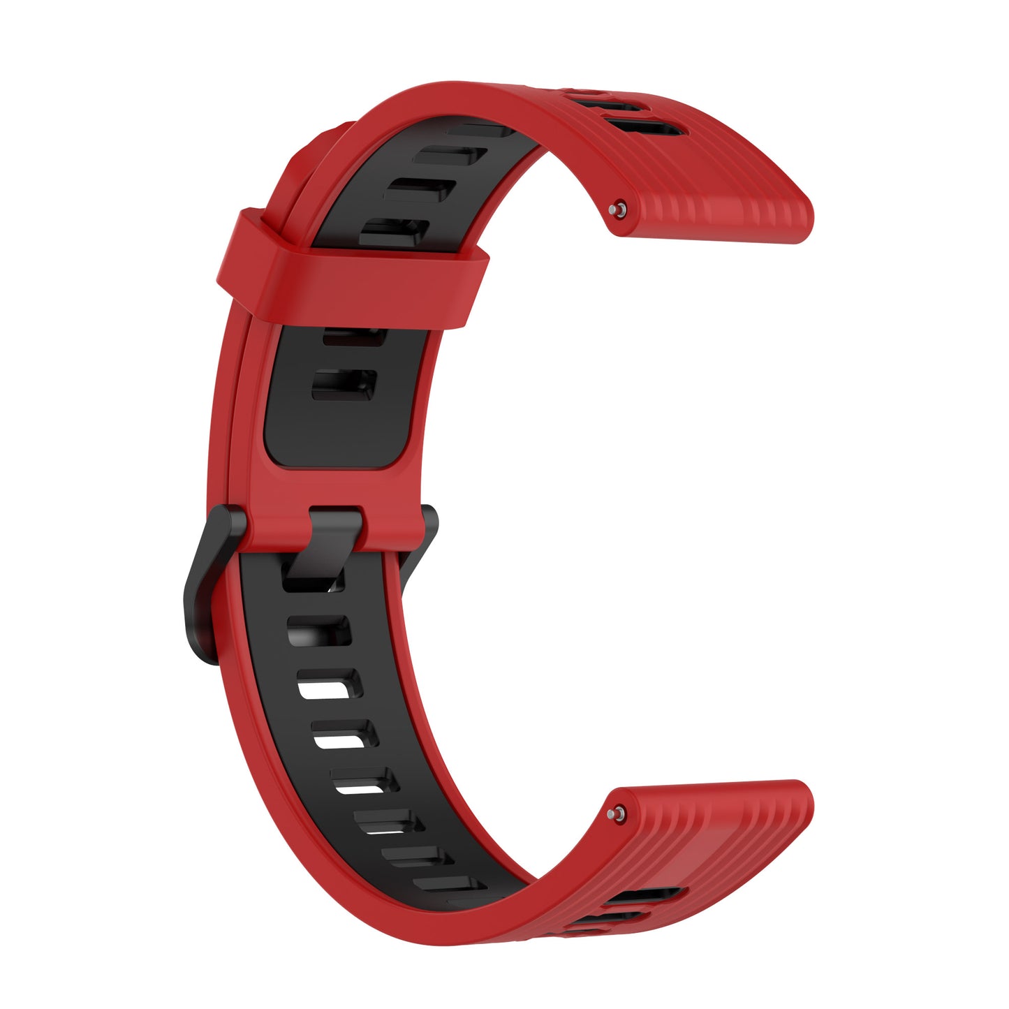22mm Silicone Watch Strap Soft Wristband with Buckle for Samsung Galaxy Watch 3 45mm R840/Gear S3/Huawei Watch GT 2e/GT3 46mm/GT Runner