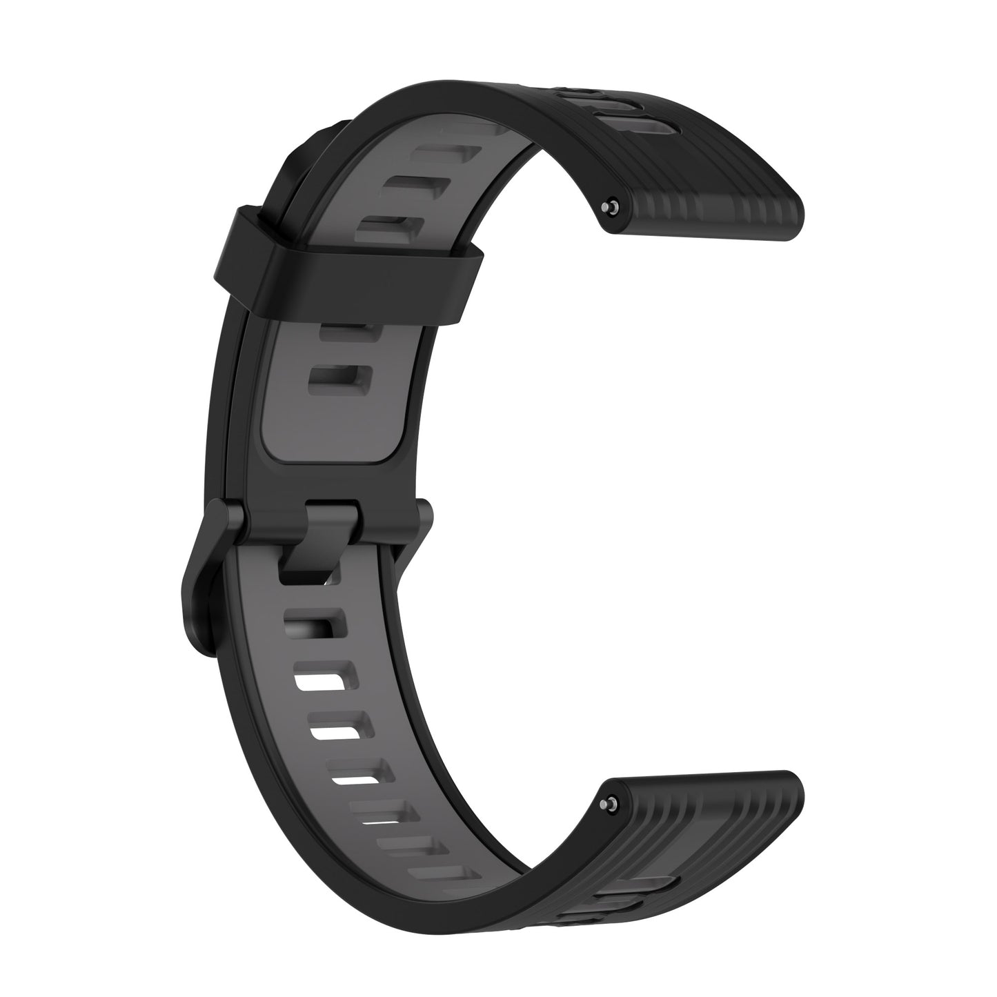 22mm Silicone Watch Strap Soft Wristband with Buckle for Samsung Galaxy Watch 3 45mm R840/Gear S3/Huawei Watch GT 2e/GT3 46mm/GT Runner