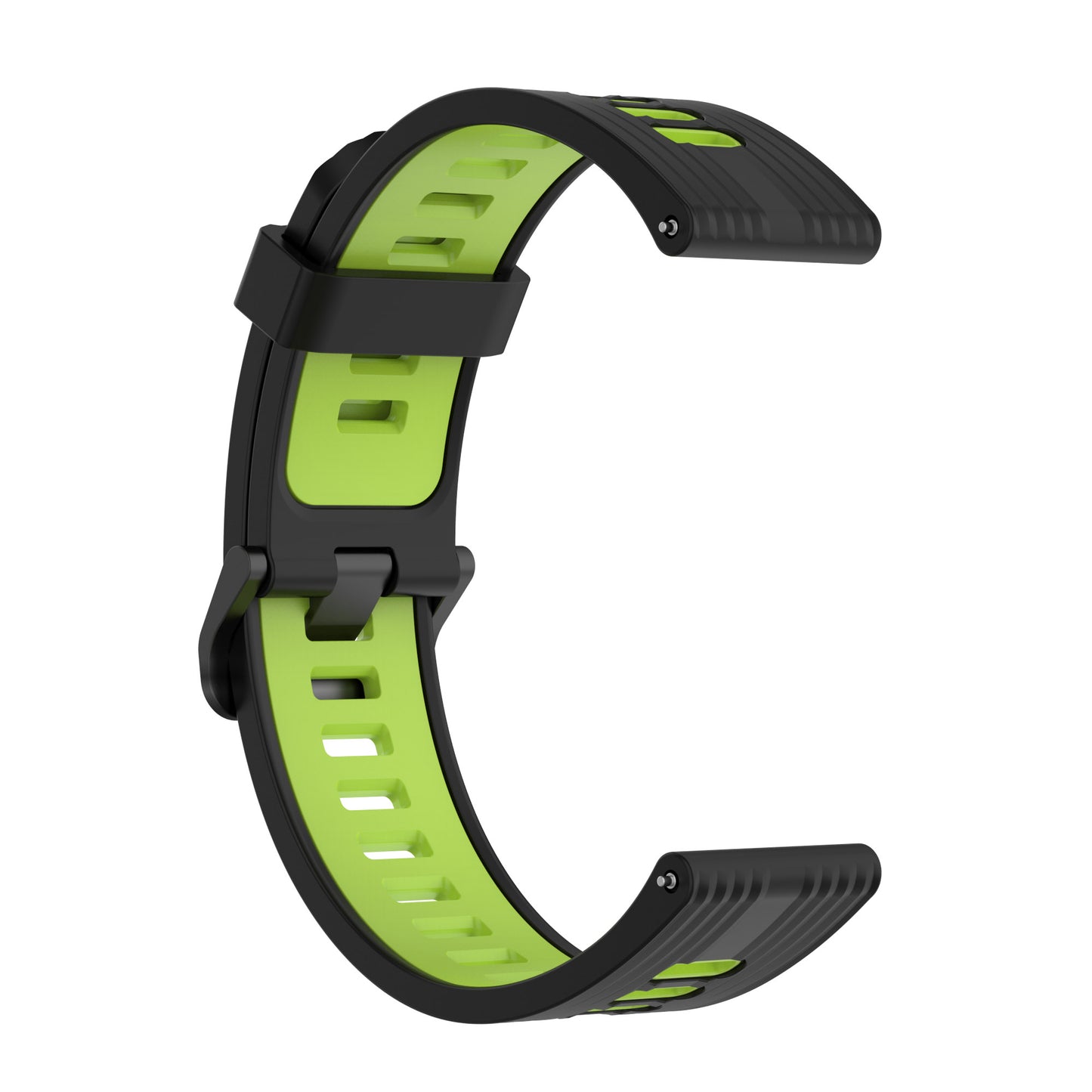 22mm Silicone Watch Strap Soft Wristband with Buckle for Samsung Galaxy Watch 3 45mm R840/Gear S3/Huawei Watch GT 2e/GT3 46mm/GT Runner