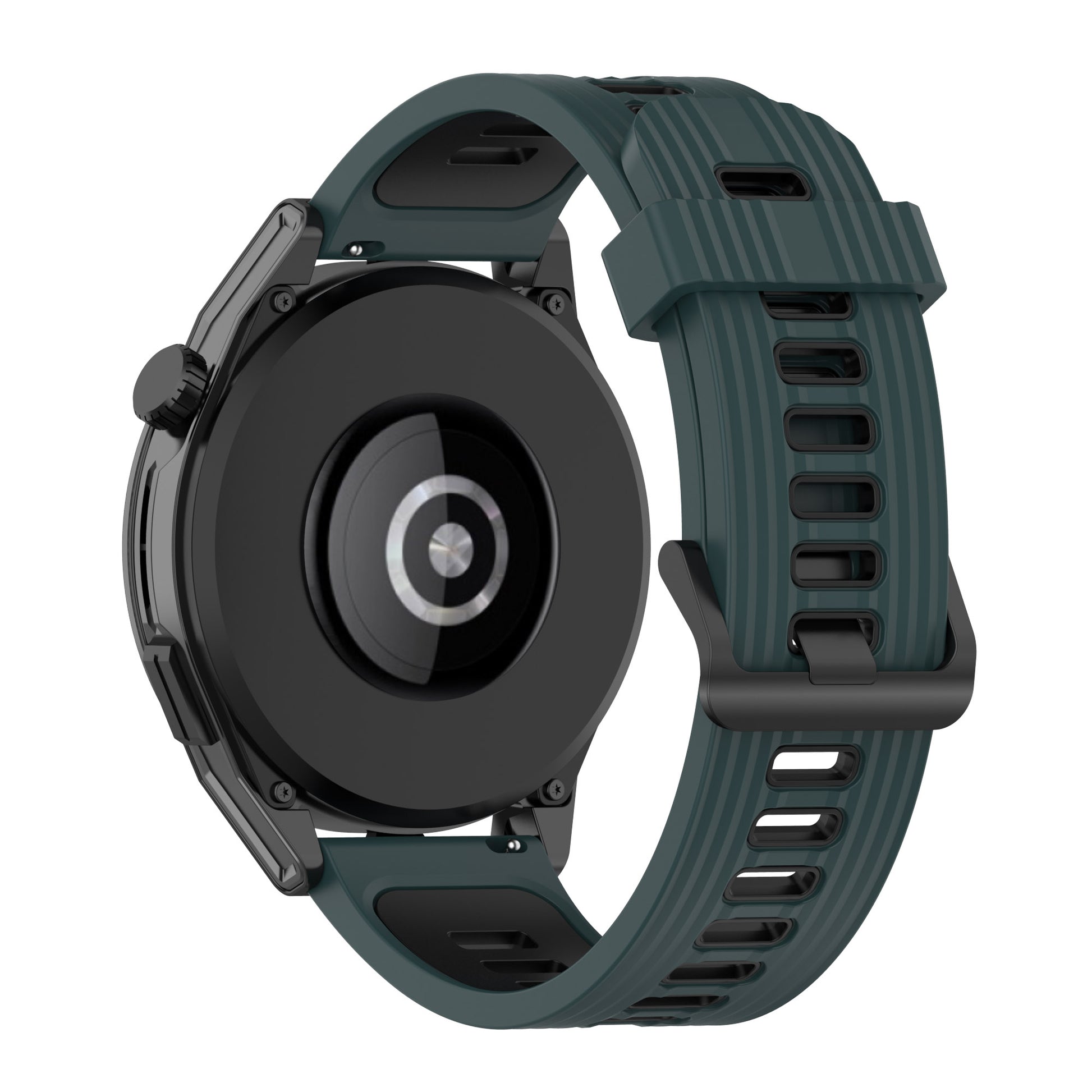 22mm Silicone Watch Strap Soft Wristband with Buckle for Samsung Galaxy Watch 3 45mm R840/Gear S3/Huawei Watch GT 2e/GT3 46mm/GT Runner