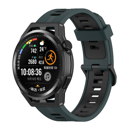 22mm Silicone Watch Strap Soft Wristband with Buckle for Samsung Galaxy Watch 3 45mm R840/Gear S3/Huawei Watch GT 2e/GT3 46mm/GT Runner