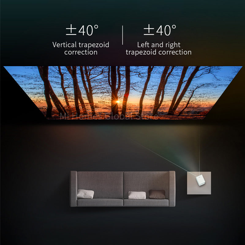 WANBO T2 Max Portable LED Projector 1920x1080P Vertical Correction Home Theater, Global Version