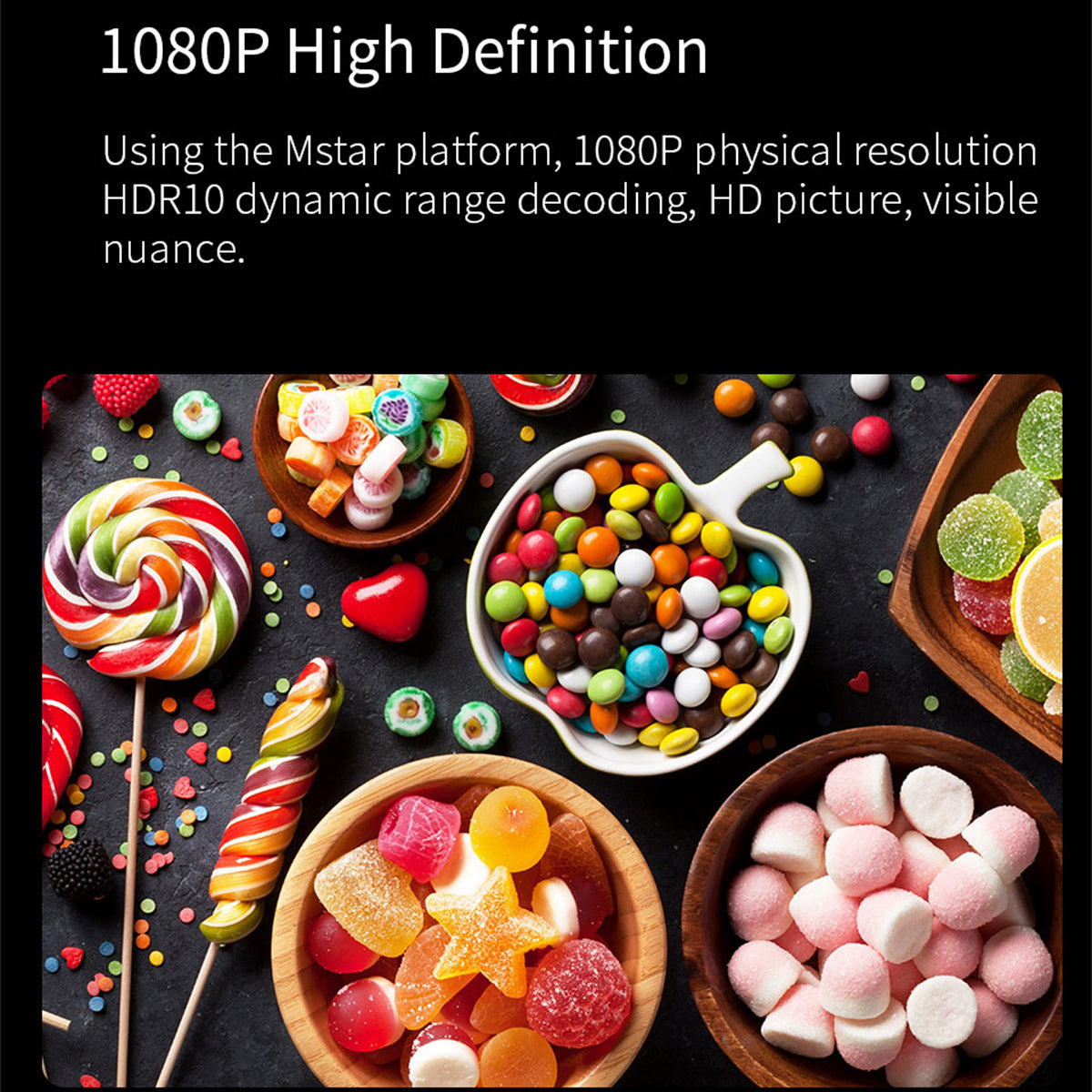 WANBO T2 Max Portable LED Projector 1920x1080P Vertical Correction Home Theater, Global Version
