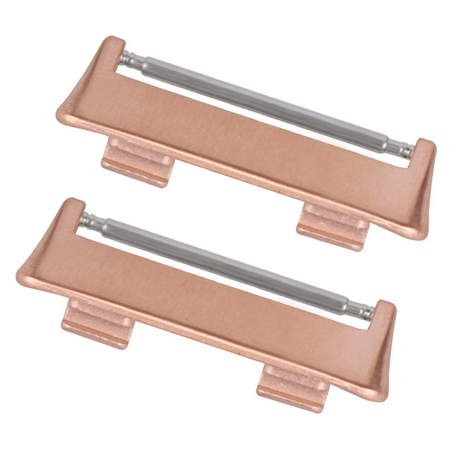 1 Pair 20mm Stainless Steel Watchband Connector Watch Strap Adapter Replacement for Oppo Watch 2 42mm