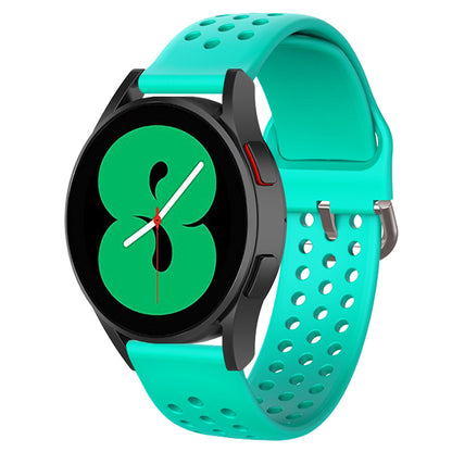 20mm Universal Round Holes Breathable Silicone Smart Watch Strap Replacement Wrist Band