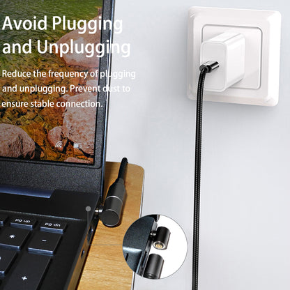 1.8m 100W Magnetic Cable USB C to 5.5x2.5 PD DC Power Adapter Converter for ASUS Lenovo ThinkPad Fast Charging USB C Cable Connector