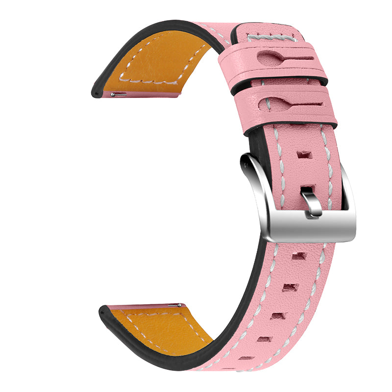 For Huawei Watch GT 2 42mm/Watch 2 Universal Watch Strap Cowhide Leather Wrist Band Replacement Watchband (20mm)