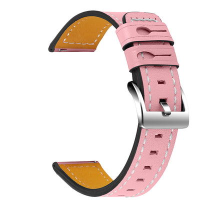 For Huawei Watch GT 2 42mm/Watch 2 Universal Watch Strap Cowhide Leather Wrist Band Replacement Watchband (20mm)