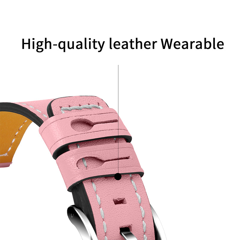 For Huawei Watch GT 2 42mm/Watch 2 Universal Watch Strap Cowhide Leather Wrist Band Replacement Watchband (20mm)