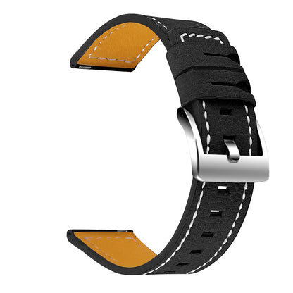 For Huawei Watch GT 2 42mm/Watch 2 Universal Watch Strap Cowhide Leather Wrist Band Replacement Watchband (20mm)