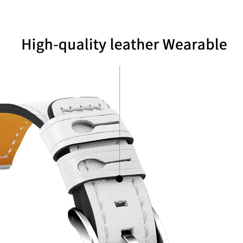 For Huawei Watch GT 2 42mm/Watch 2 Universal Watch Strap Cowhide Leather Wrist Band Replacement Watchband (20mm)
