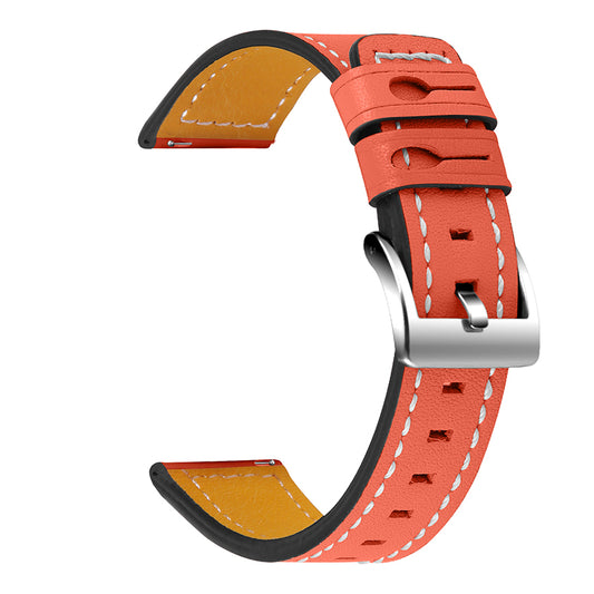 For Huawei Watch GT 2 42mm/Watch 2 Universal Watch Strap Cowhide Leather Wrist Band Replacement Watchband (20mm)