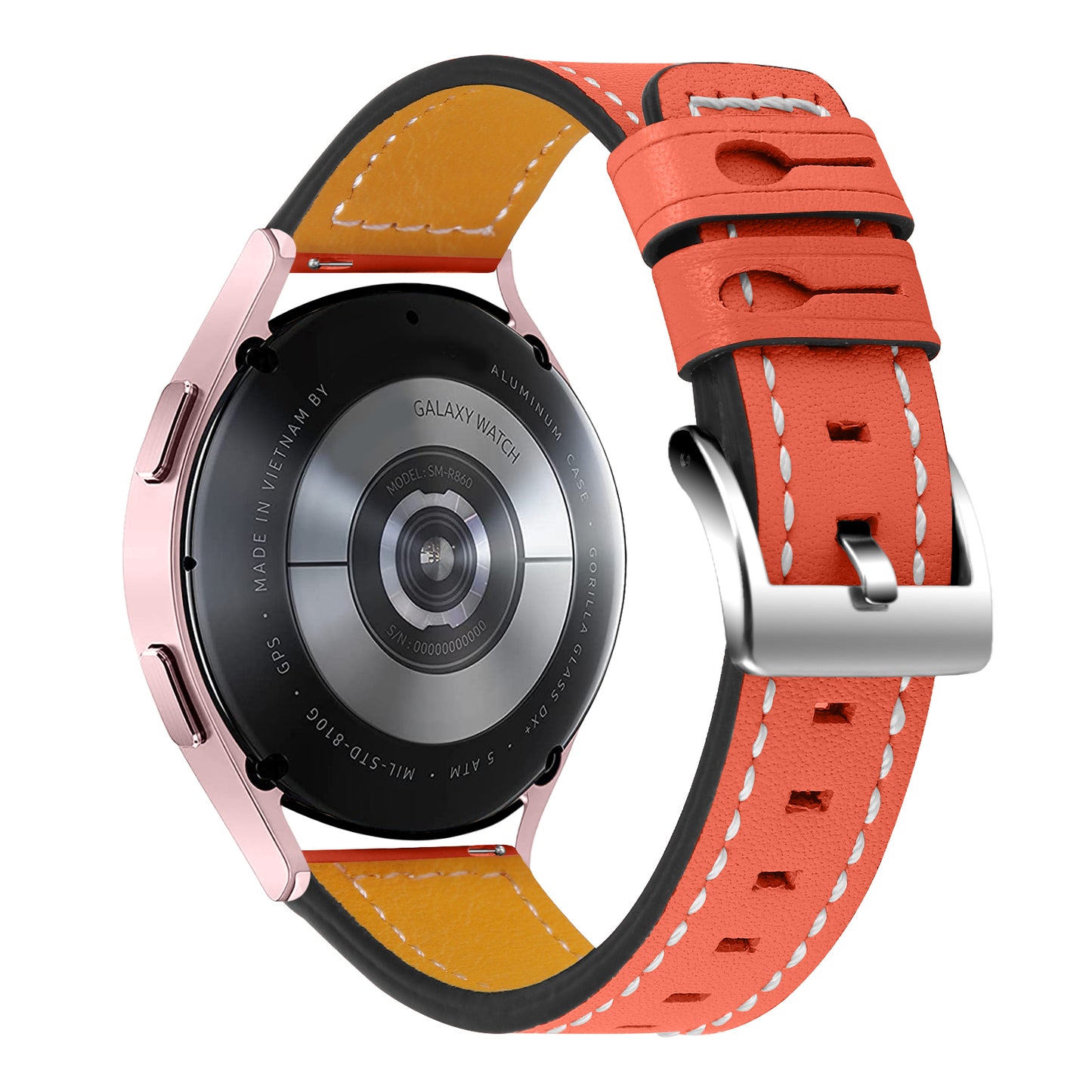For Huawei Watch GT 2 42mm/Watch 2 Universal Watch Strap Cowhide Leather Wrist Band Replacement Watchband (20mm)