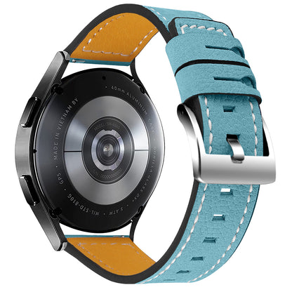 For Huami Amazfit Bip 1S/Amazfit GTR 42mm/GTS/Bip Lite Cowhide Leather Watch Strap Universal Wrist Band Replacement Watchband