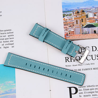 For Huami Amazfit Bip 1S/Amazfit GTR 42mm/GTS/Bip Lite Cowhide Leather Watch Strap Universal Wrist Band Replacement Watchband