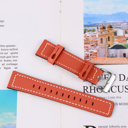 20mm Universal Watch Strap for Garmin Vivomove Luxe/Garminmove Luxe Cowhide Leather Wrist Band Replacement Watchband
