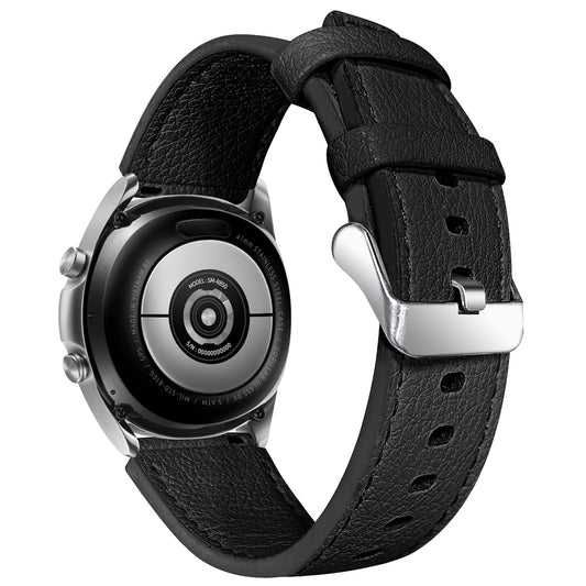 For Huami Amazfit Pace Double-sided Textured Cowhide Genuine Leather Watch Strap Replacement Wrist Band