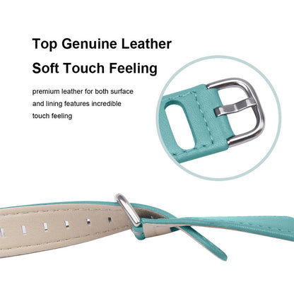 For TicWatch Pro/GTX Replacement Watchband Cowhide Leather Watch Strap with Stainless Steel Buckle (22mm)