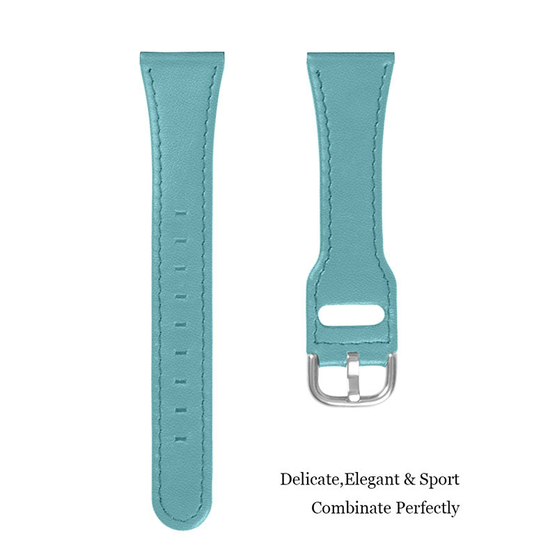 For Pebble Time Round/Pebble 2 Cowhide Leather Watch Band 20mm Universal Watch Strap with Stainless Steel Buckle