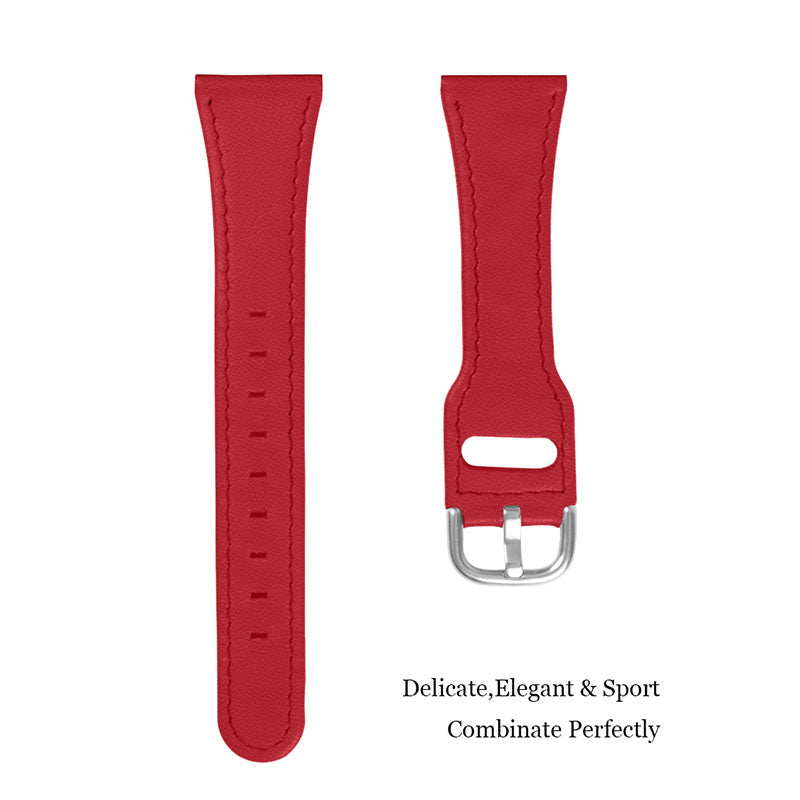 For Pebble Time Round/Pebble 2 Cowhide Leather Watch Band 20mm Universal Watch Strap with Stainless Steel Buckle