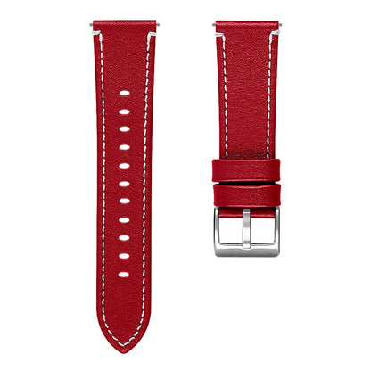 For Huawei Watch GT 2e/GT 2 46mm Stainless Steel Buckle Soft Cowhide Leather 22mm Universal Smart Watch Band Wrist Strap