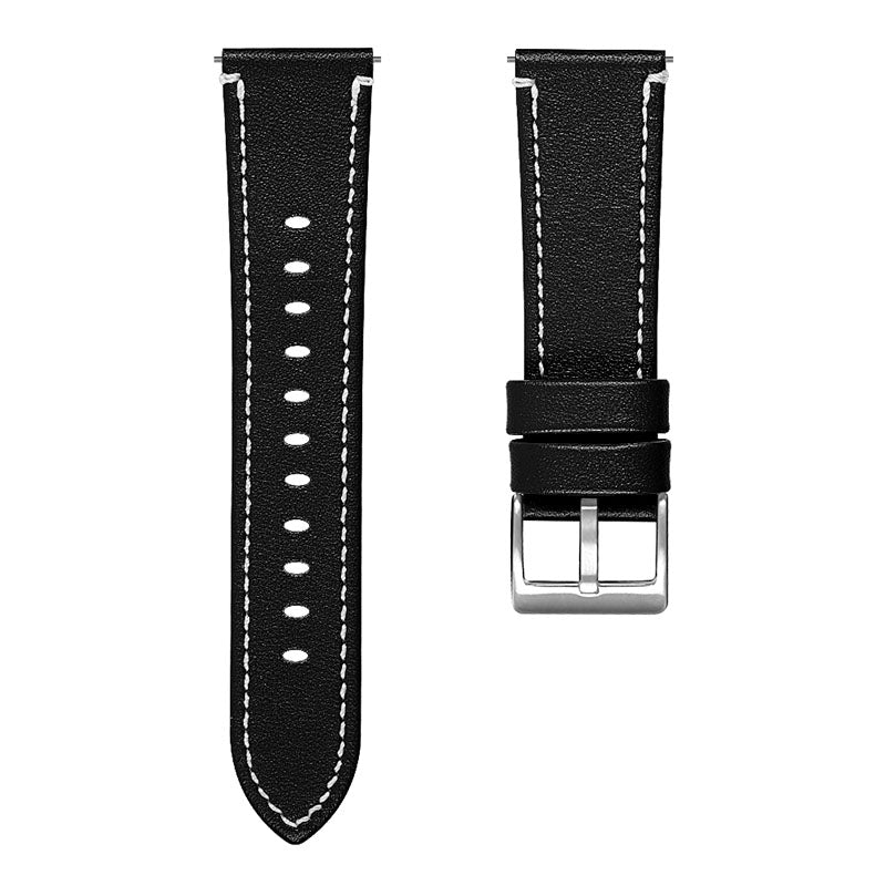 For Huawei Watch GT 2e/GT 2 46mm Stainless Steel Buckle Soft Cowhide Leather 22mm Universal Smart Watch Band Wrist Strap