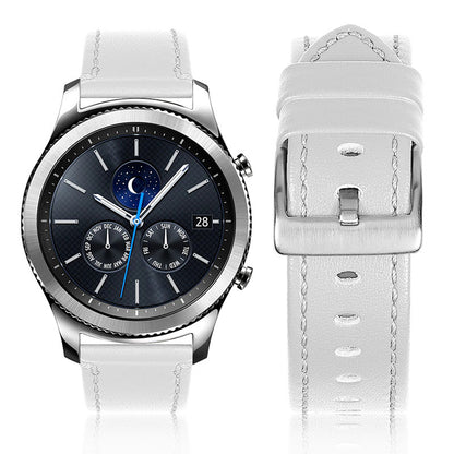 For Huawei Watch GT 2e/GT 2 46mm Stainless Steel Buckle Soft Cowhide Leather 22mm Universal Smart Watch Band Wrist Strap