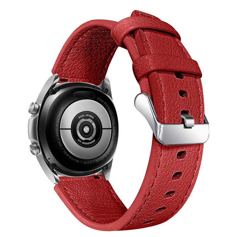 For Huawei Watch GT 2e/GT 2 46mm Stylish Cowhide Genuine Leather Double-sided Textured Watch Band Wrist Strap