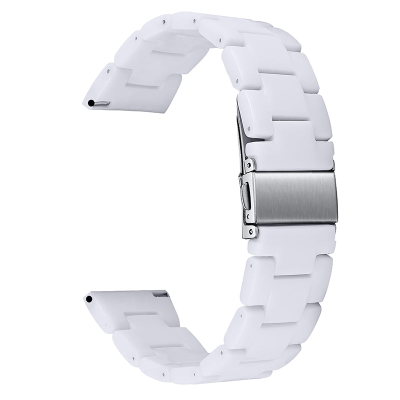 For Huawei Watch 2/Watch GT 2 42mm Resin Watch Band Wrist Strap Replacement 20mm with Stainless Steel Buckle 