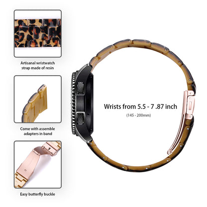 For Huawei Watch 2/Watch GT 2 42mm Resin Watch Band Wrist Strap Replacement 20mm with Stainless Steel Buckle