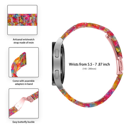 For Huawei Watch 2/Watch GT 2 42mm Resin Watch Band Wrist Strap Replacement 20mm with Stainless Steel Buckle