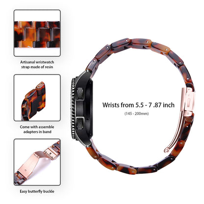 For Huawei Watch 2/Watch GT 2 42mm Resin Watch Band Wrist Strap Replacement 20mm with Stainless Steel Buckle