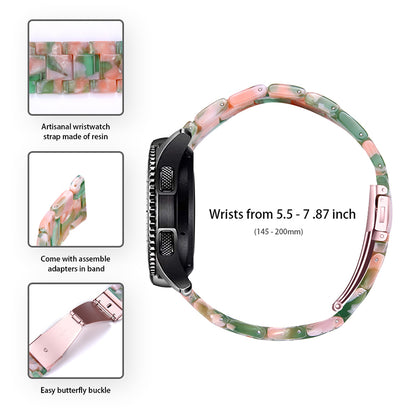 For Huawei Watch 2/Watch GT 2 42mm Resin Watch Band Wrist Strap Replacement 20mm with Stainless Steel Buckle